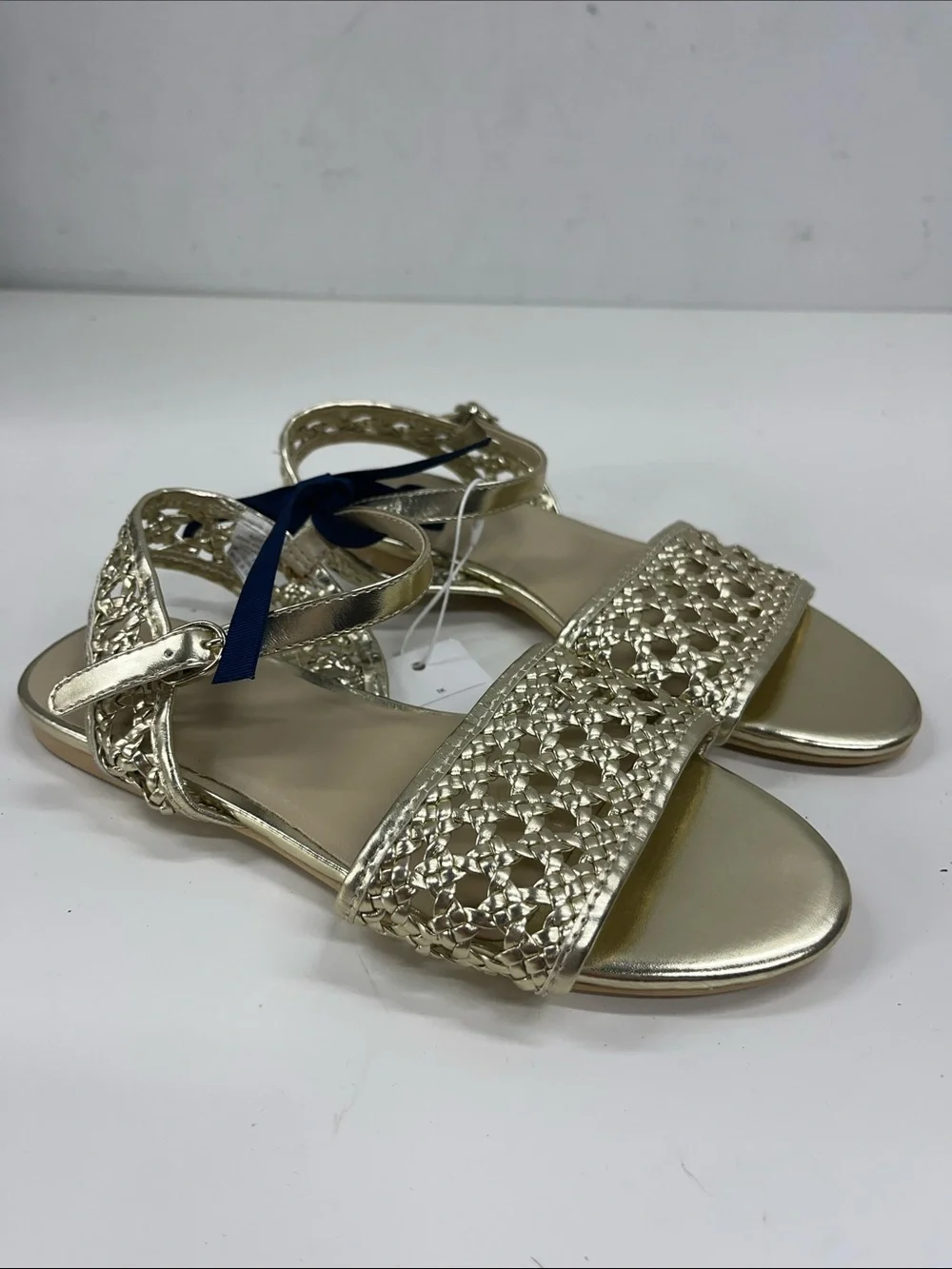 NWT Janie and Jack Sandal In Gold Size 1